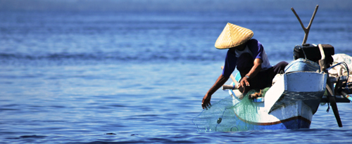 Fisherman in Indonesia
